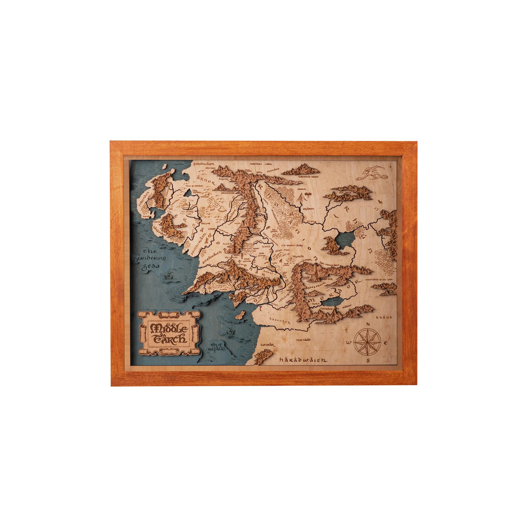 3D MIDDLE EARTH MAP ZeWood Inc.