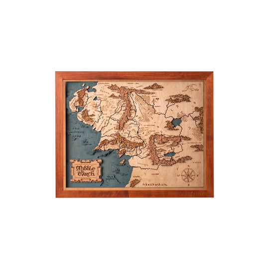 3D MIDDLE EARTH MAP ZeWood Inc.