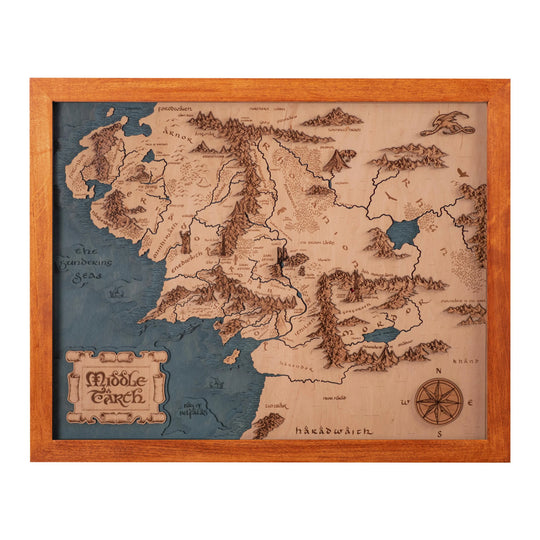 3D MIDDLE EARTH MAP ZeWood Inc.