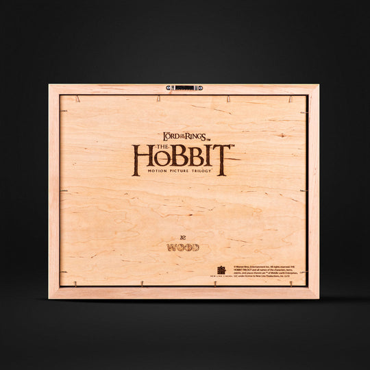 Personalize the back with an inscription by adding a note to your 3d Middle earth map.
