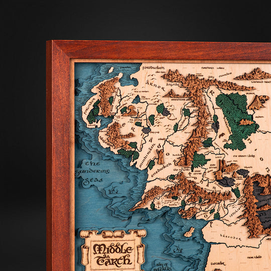 Map of lord of the rings is an Officially licensed product