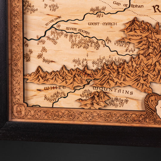  Handcrafted and built to last The War of The Rohirrim Rohan 3D Map, it’s a timeless piece of Lord of the rings decor for any fan’s collection.