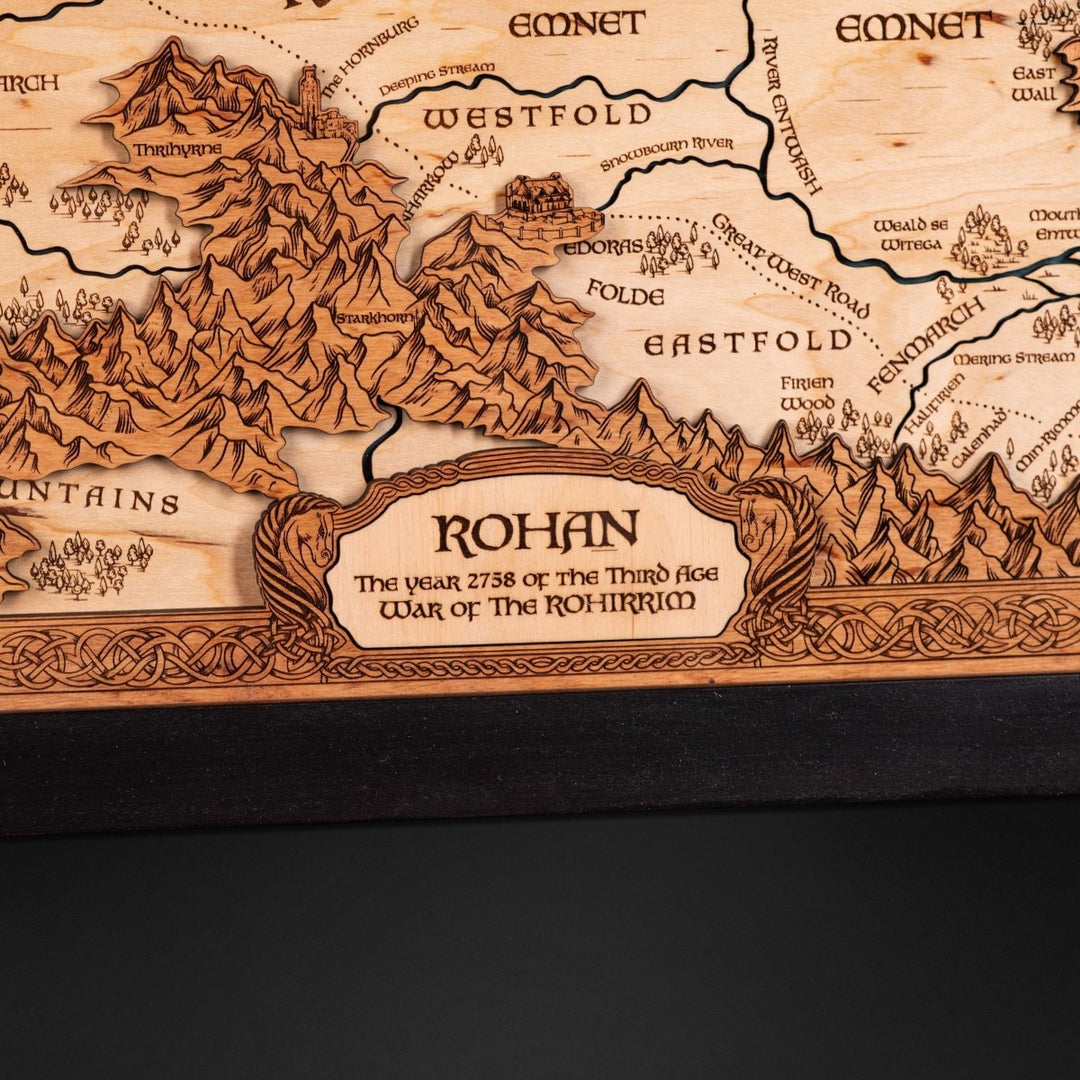 THE WAR OF THE ROHIRRIM ROHAN 3D MAP - ZeWood