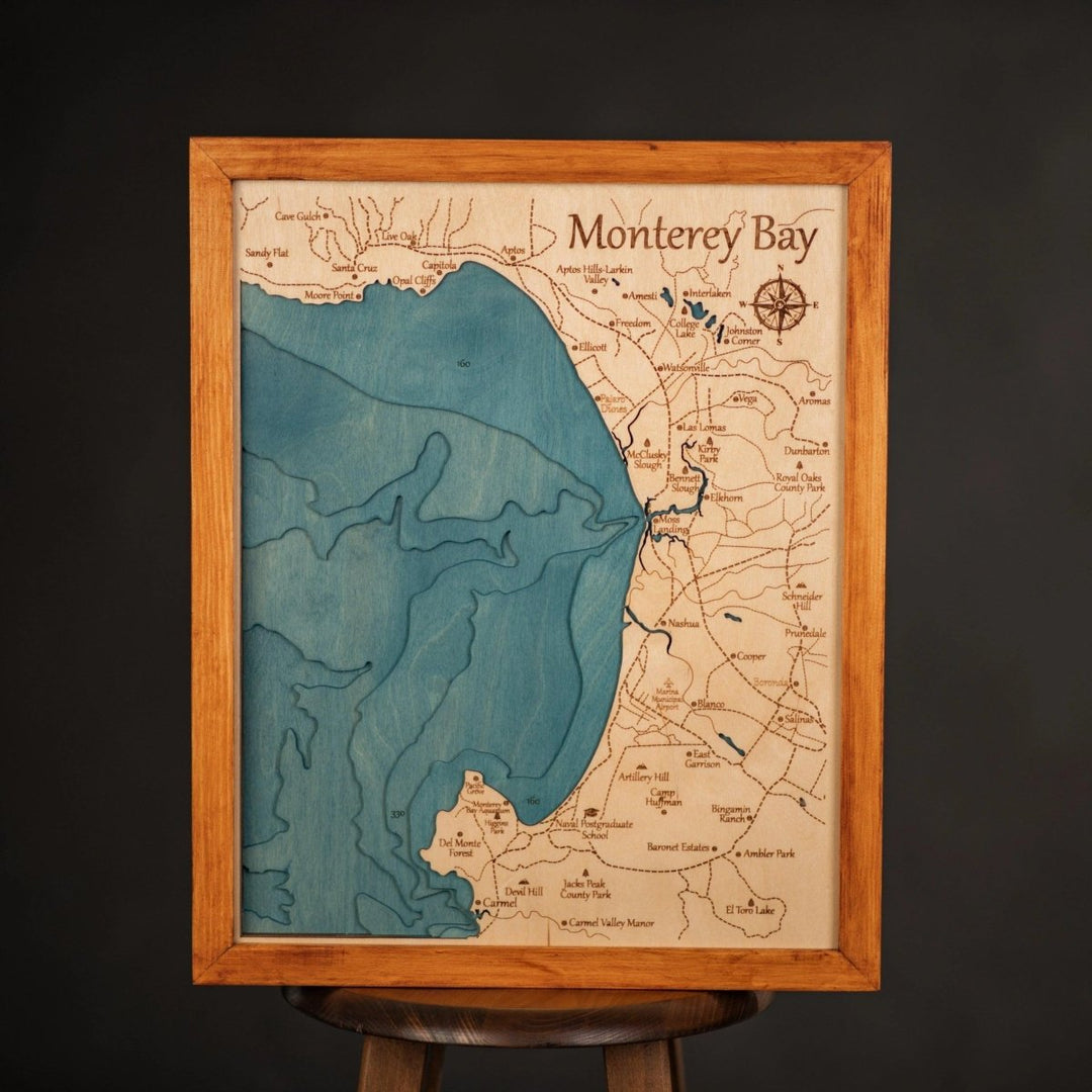 3D MONTEREY BAY MAP - ZeWood