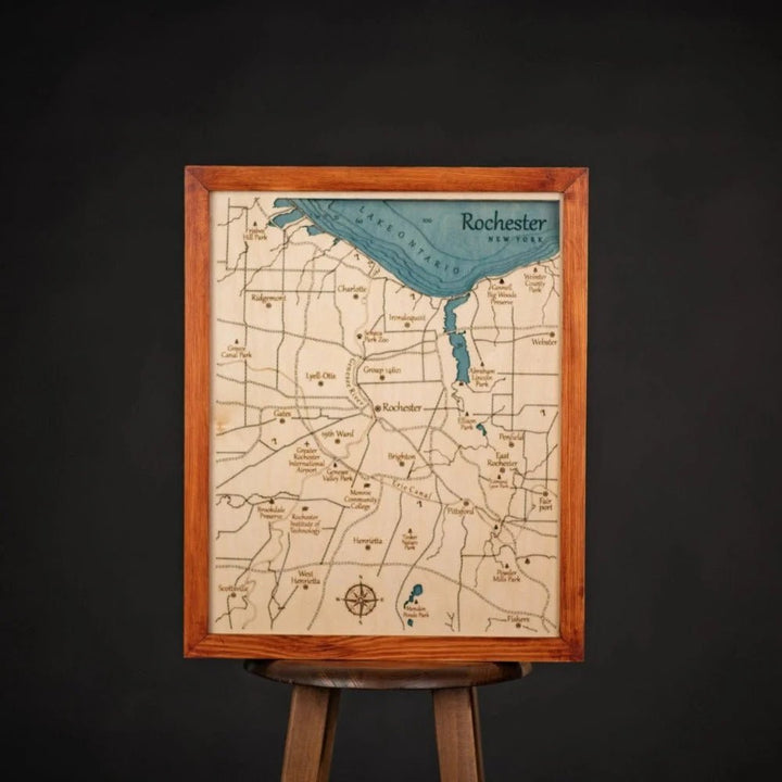 3D ROCHESTER WOOD MAP