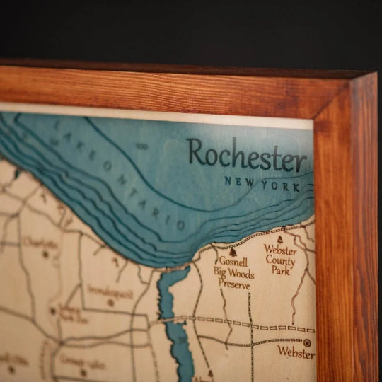 3D ROCHESTER WOOD MAP - ZeWood