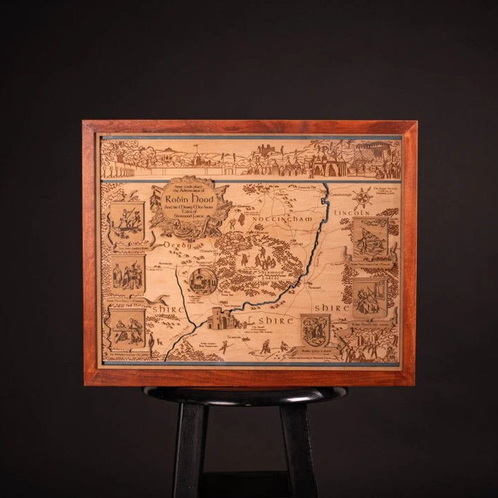 3D SHERWOOD WOOD MAP