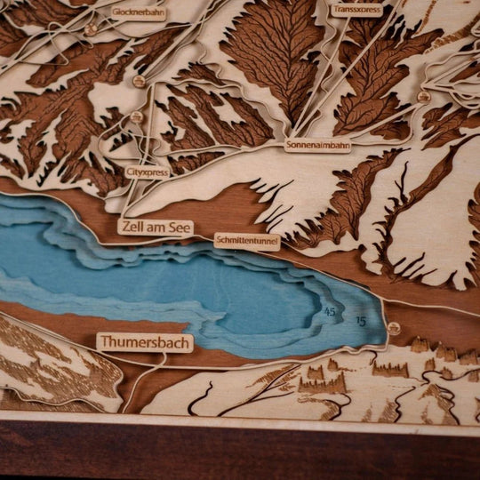 3D SKI RESORT MAP: ZELL AM SEE - ZeWood