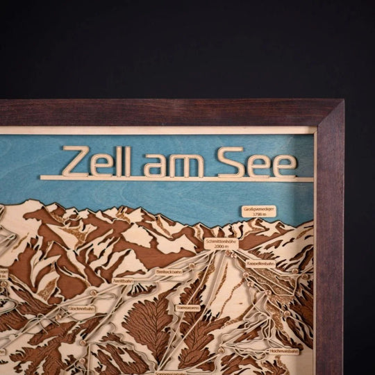 3D SKI RESORT MAP: ZELL AM SEE - ZeWood