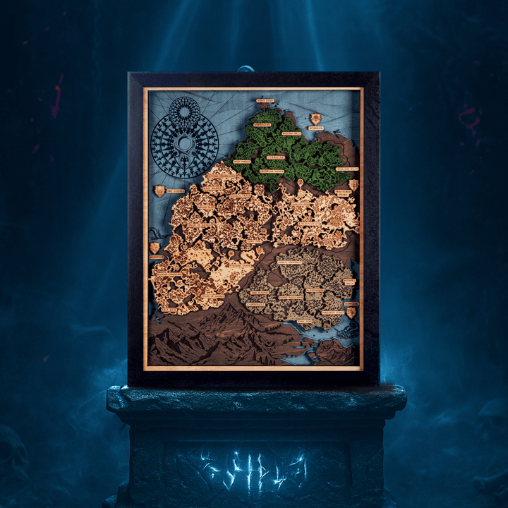 SANCTUARY 3D WOOD MAP