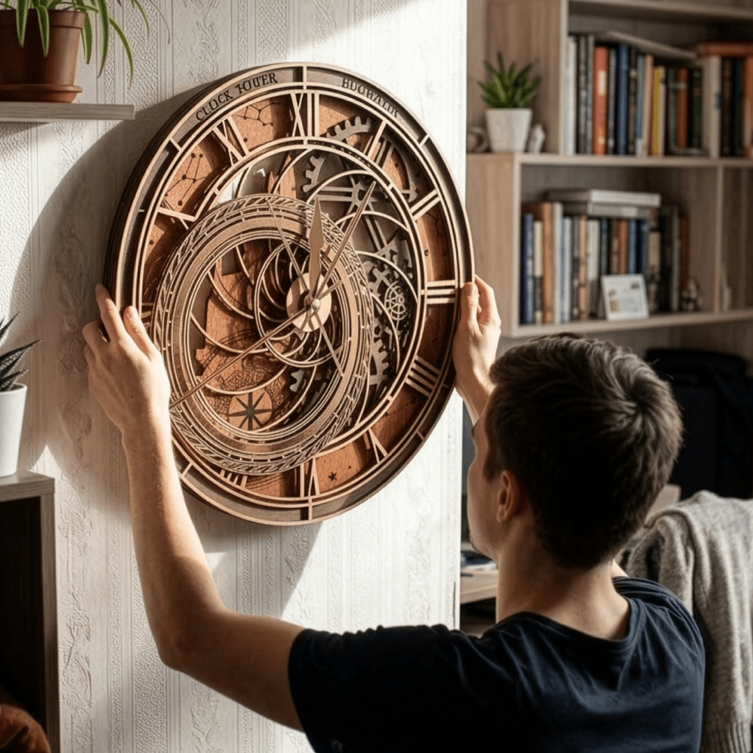 CLOCK TOWER: HOGWARTS™ 3D WALL CLOCK - ZeWood