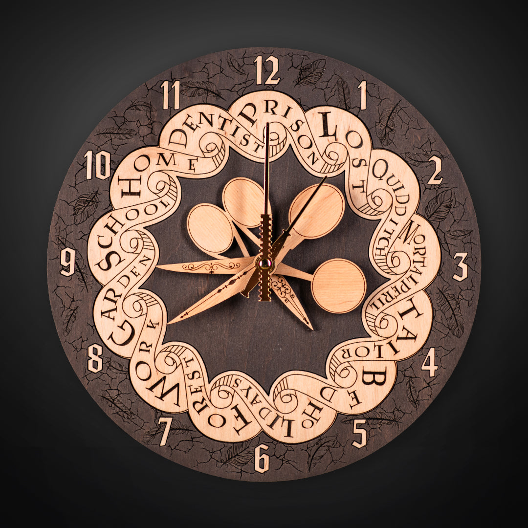 WEASLEY FAMILY ROUND CLOCK