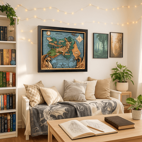 FANTASY KINGDOM NAVARRE 3D WALL MAP - ZeWood