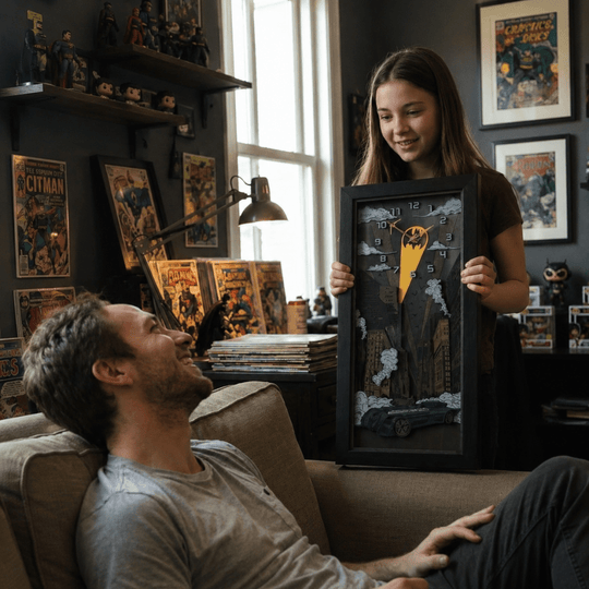 BATMAN™ NIGHT 3D WOOD CLOCK - ZeWood