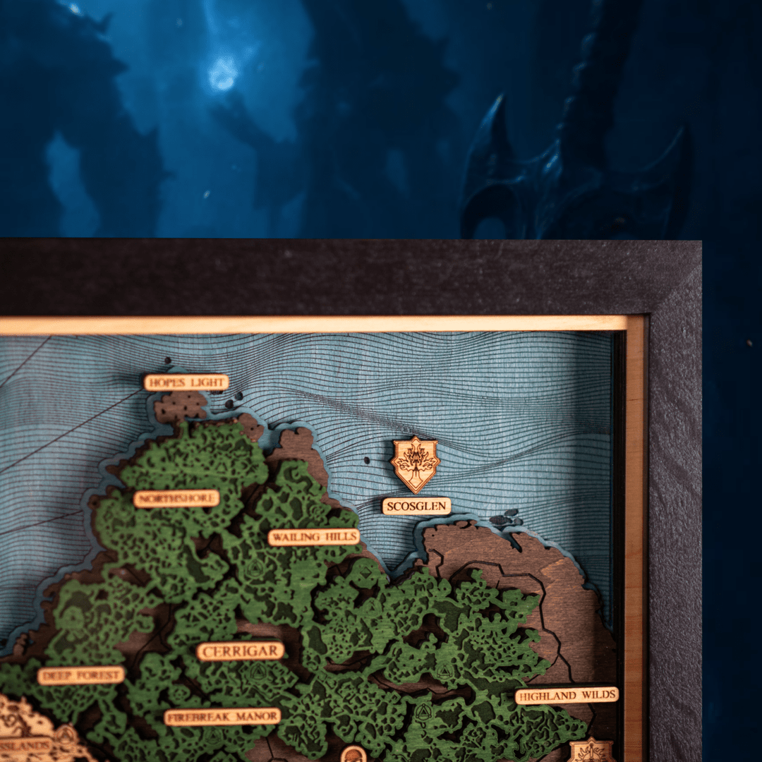 SANCTUARY 3D WOOD MAP - ZeWood