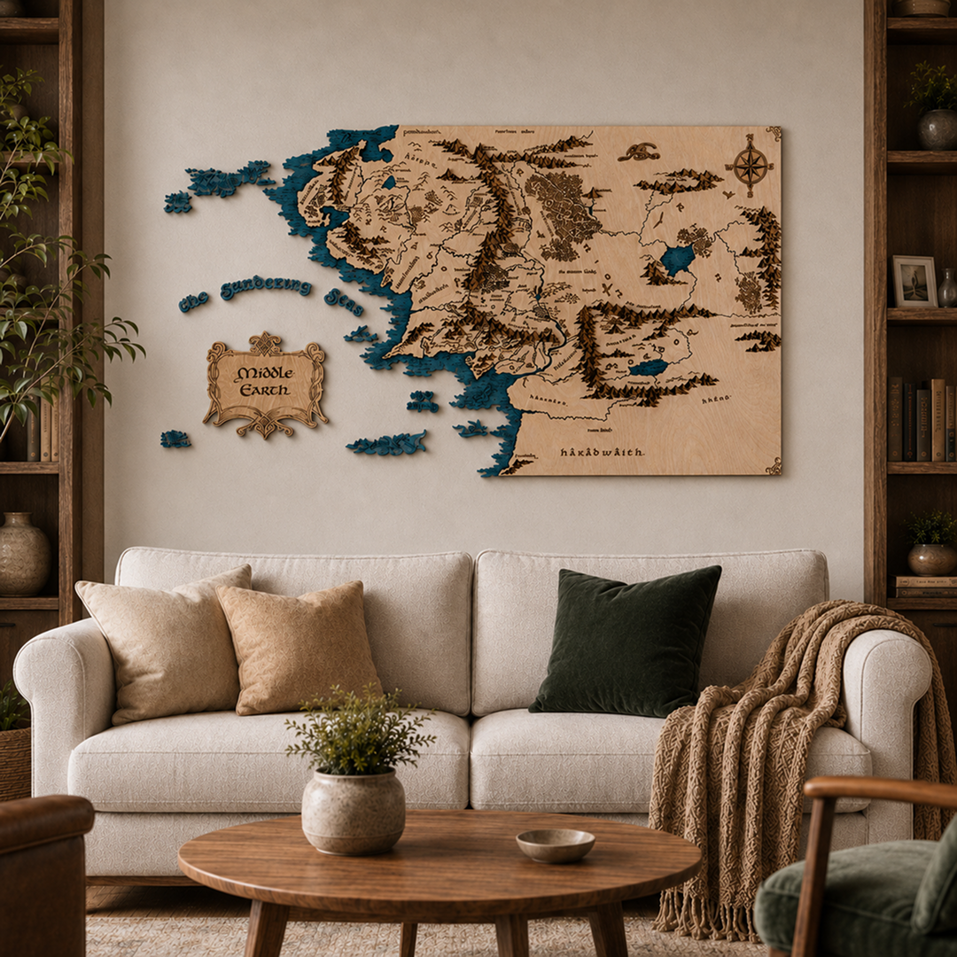 MIDDLE EARTH™ 3D WALL MAP