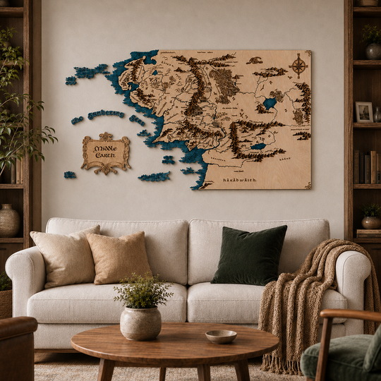 MIDDLE EARTH™ 3D WALL MAP