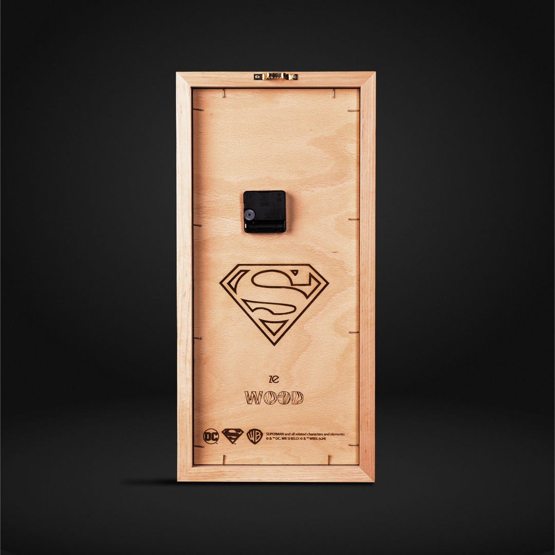 Bold Superman decor piece for comic book lovers’ gift ideas.
