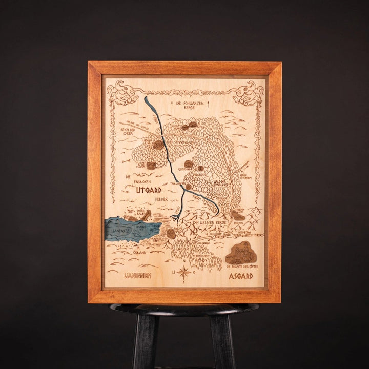 ASGARD 3D WOOD MAP