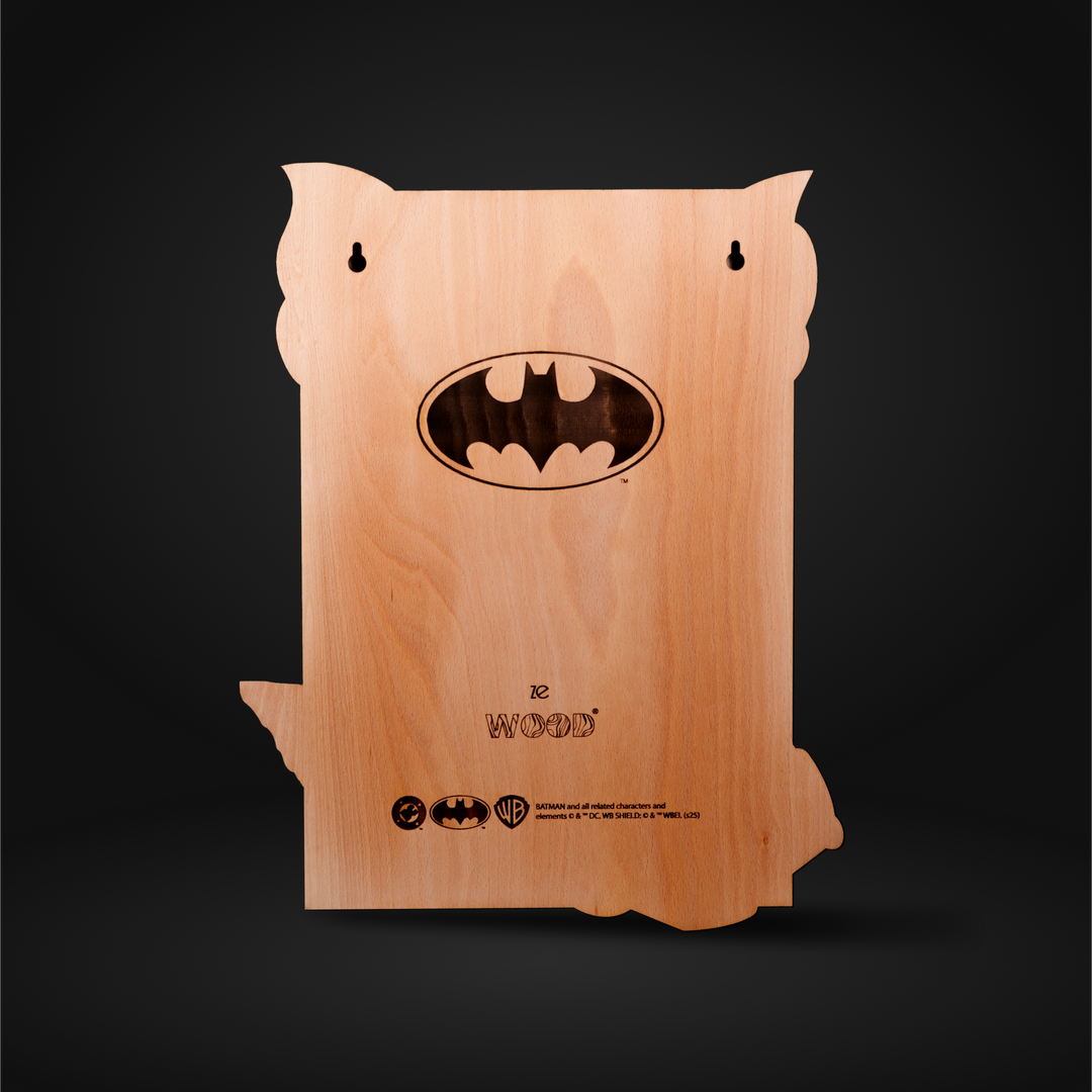 Personalizable Batman poster with custom engraving option.
