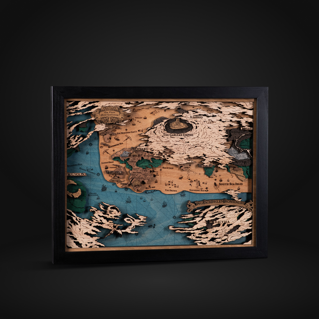 FF14 world map featuring the epic world of Eorzea.
