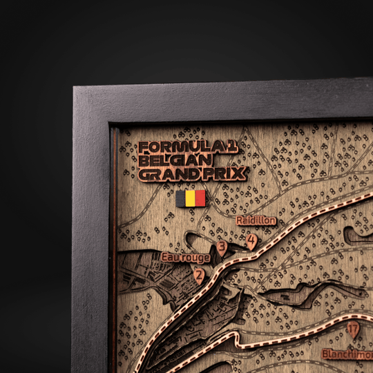 F1 CIRCUIT 3D WOOD MAP - ZeWood