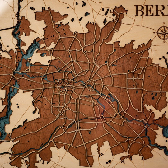 3D BERLIN WOOD MAP - ZeWood