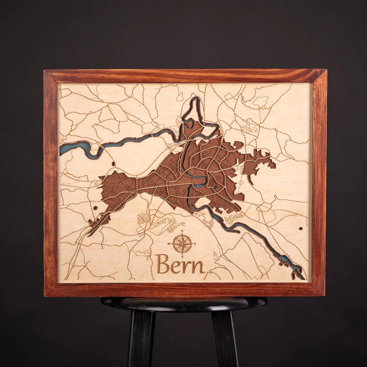 3D BERN WOOD MAP
