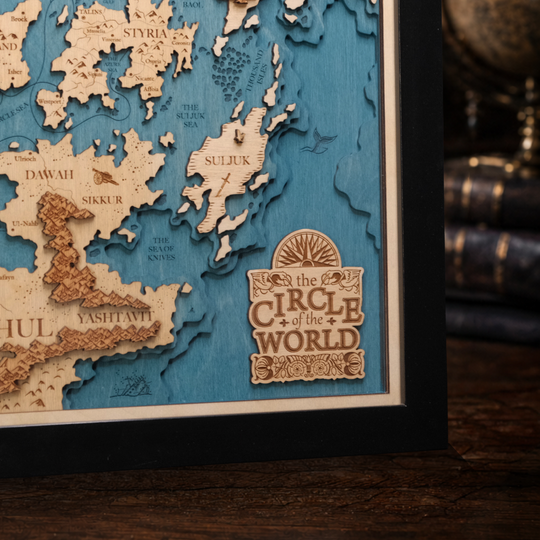 THE CIRCLE OF THE WORLD 3D WOOD MAP