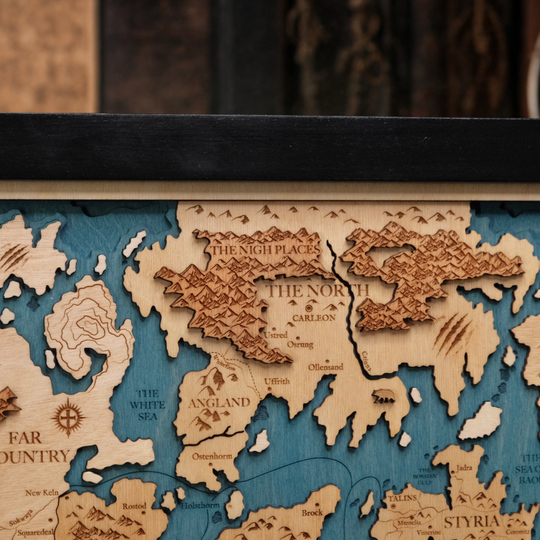 THE CIRCLE OF THE WORLD 3D WOOD MAP