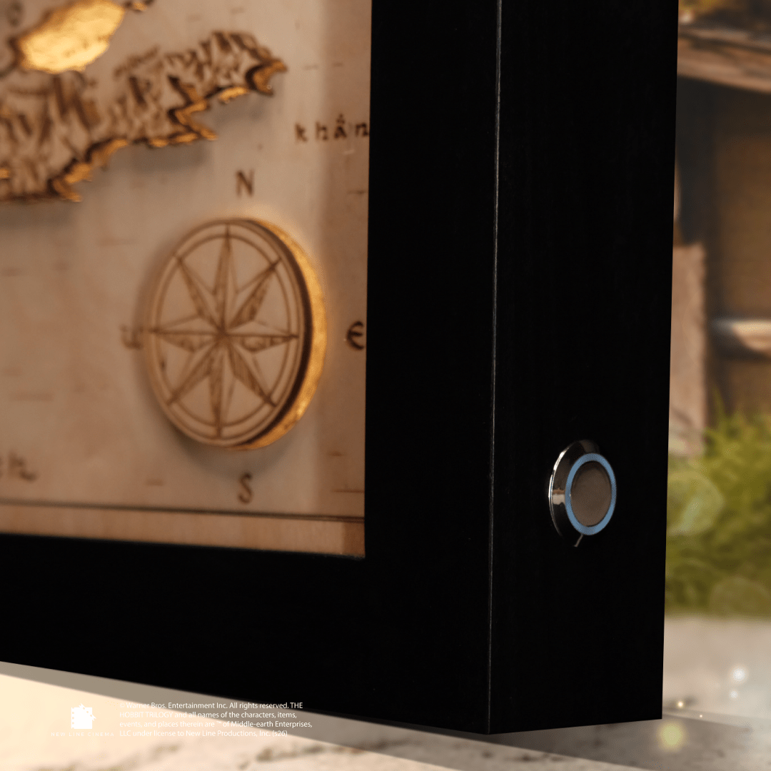 3D MIDDLE EARTH™ 3D WOOD MAP NATURAL EDITION - ZeWood