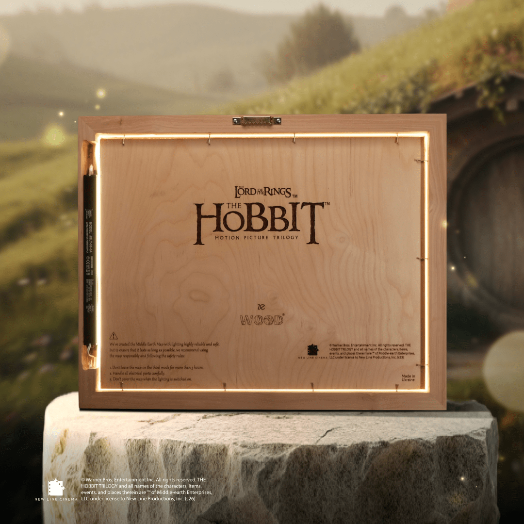 3D MIDDLE EARTH™ 3D WOOD MAP NATURAL EDITION - ZeWood