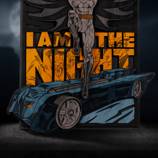 BATMAN™ 3D WOOD POSTER - ZeWood