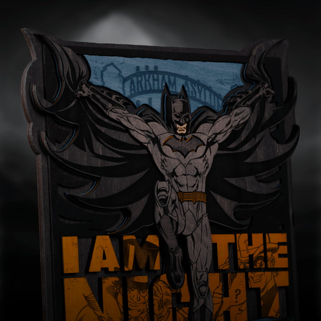 BATMAN™ 3D WOOD POSTER - ZeWood