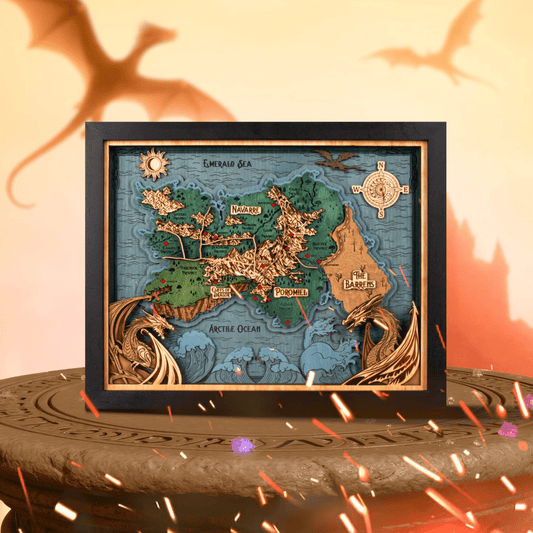 FANTASY KINGDOM NAVARRE 3D WALL MAP - ZeWood