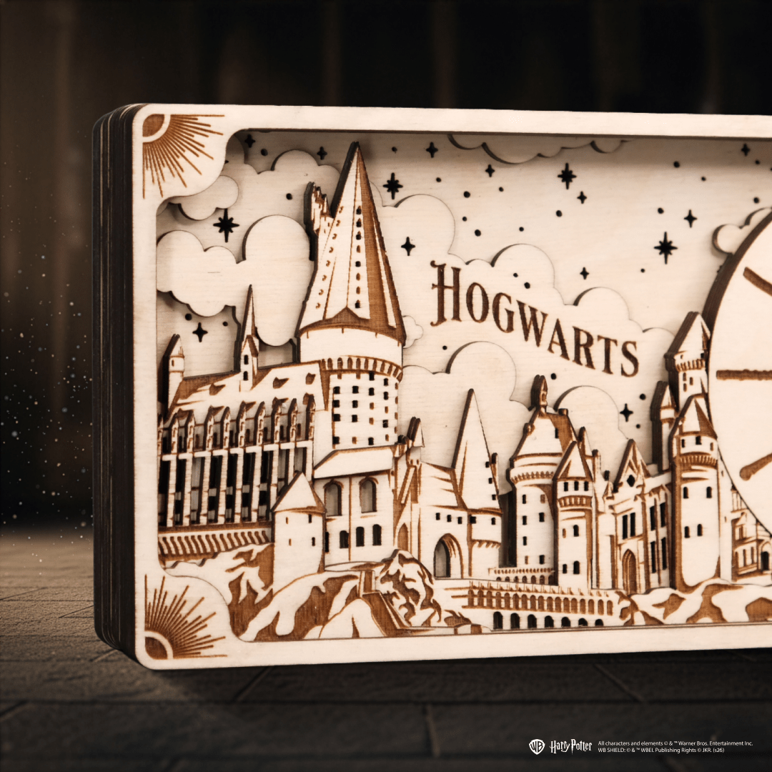 HOGWARTS™ CASTLE 3D WOOD CLOCK HARRY POTTER - ZeWood