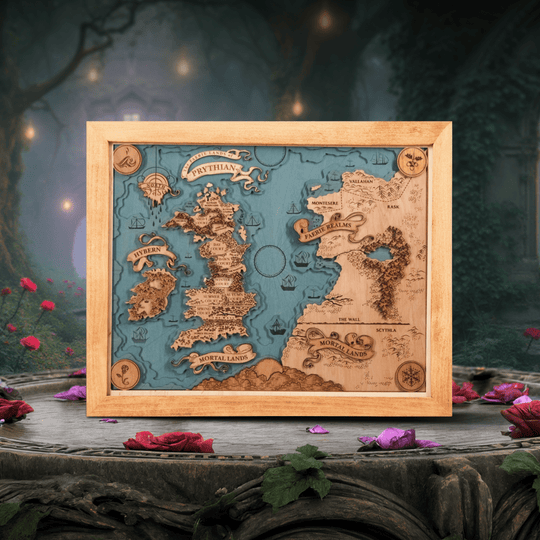 PRYTHIAN 3D WOOD MAP - ZeWood