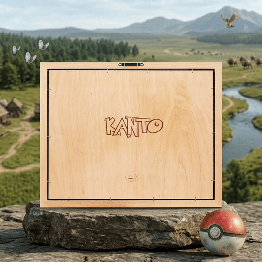 KANTO 3D WOOD MAP - ZeWood