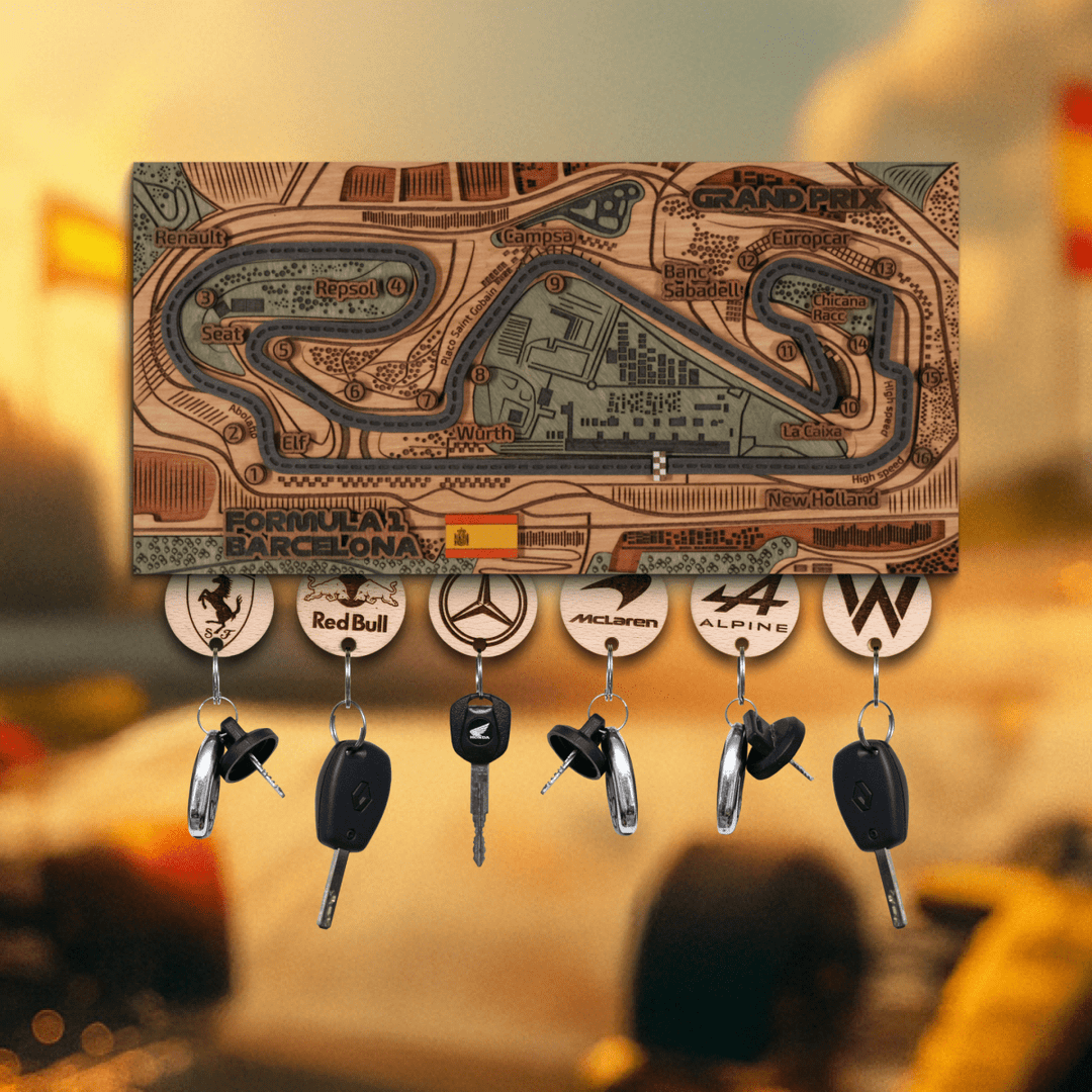 FORMULA 1 SPANISH GRAND PRIX KEY HOLDER - ZeWood