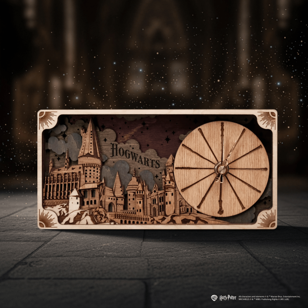 HOGWARTS™ CASTLE 3D WOOD CLOCK HARRY POTTER - ZeWood