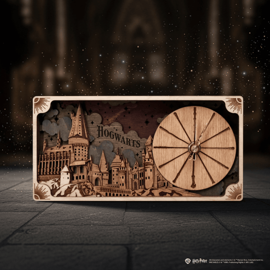 HOGWARTS™ CASTLE 3D WOOD CLOCK HARRY POTTER - ZeWood