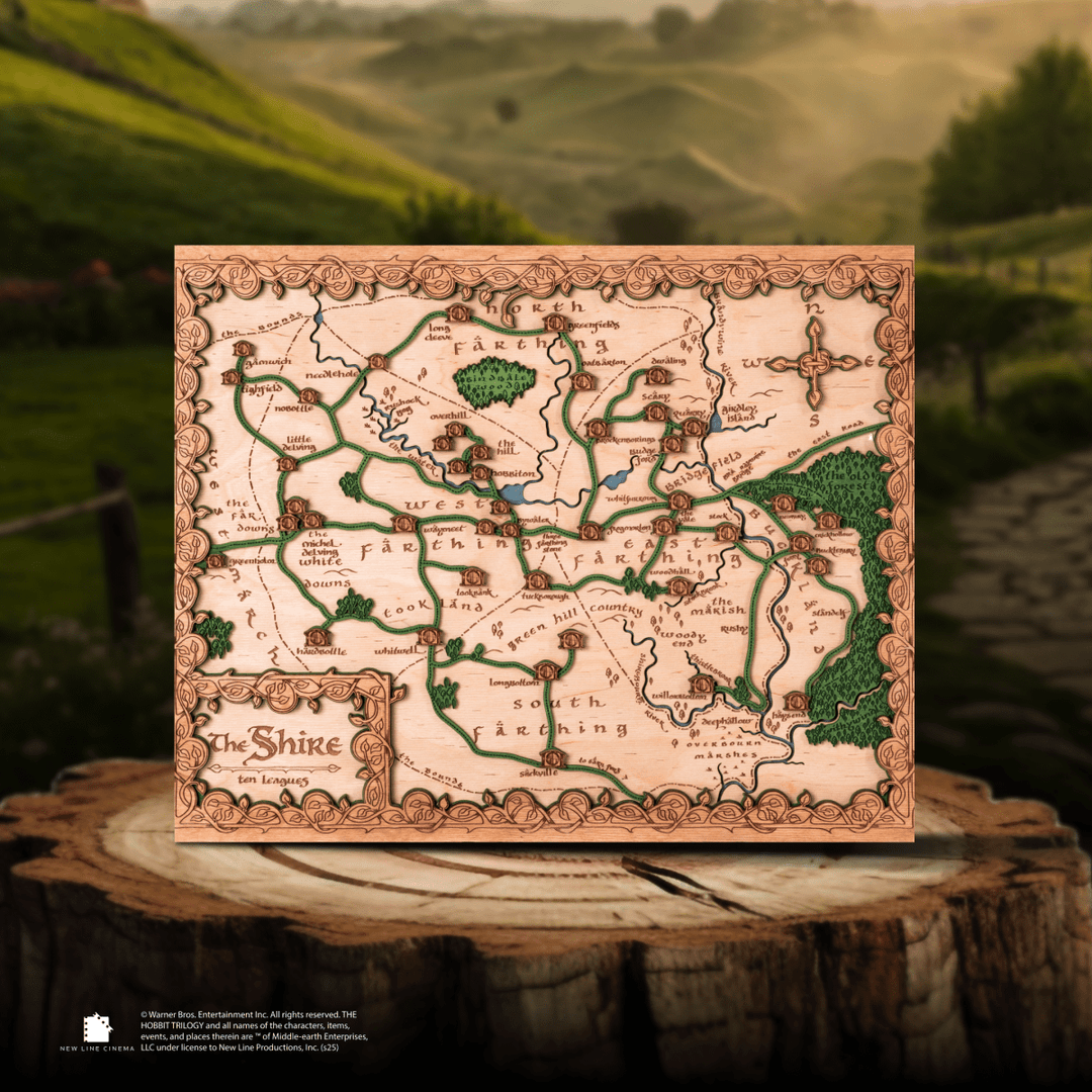 THE SHIRE 3D WOOD MAP - ZeWood