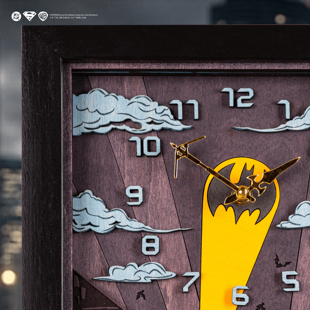 BATMAN™ NIGHT 3D WOOD CLOCK - ZeWood