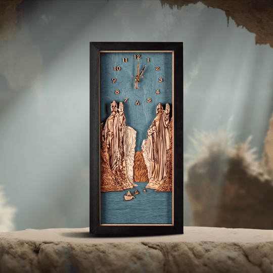 THE ARGONATH™ 3D WOOD WALL CLOCK - ZeWood