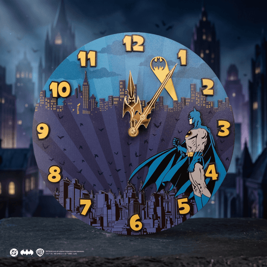 BATMAN™ GOTHAM SKYLINE 3D WALL CLOCK - ZeWood