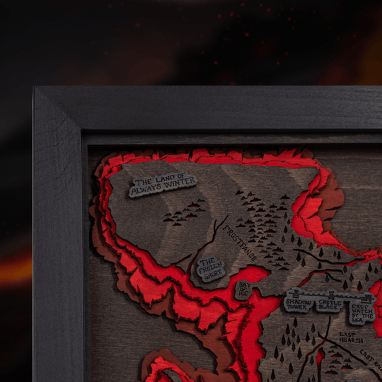 WESTEROS™ 3D WOOD MAP - ZeWood