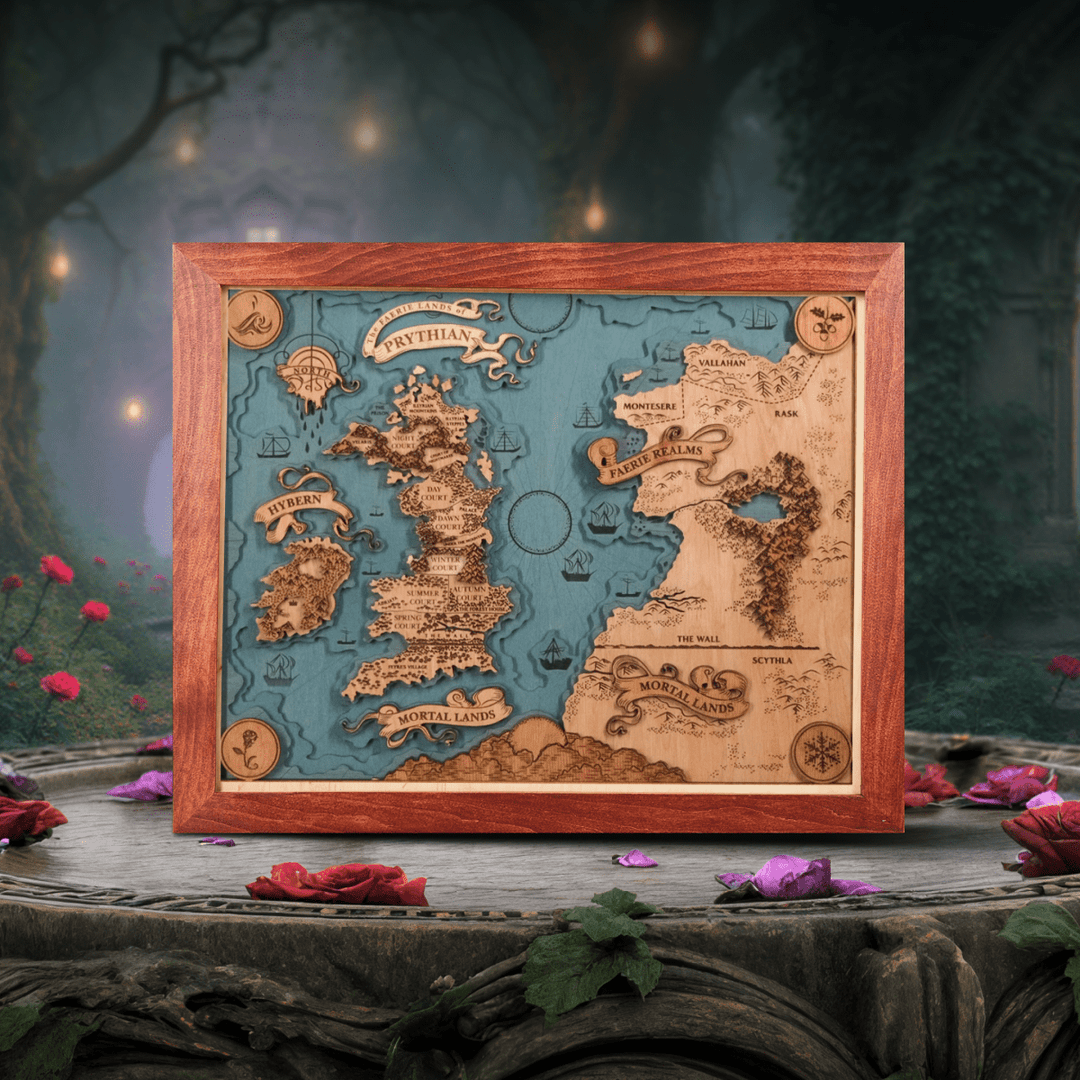 PRYTHIAN 3D WOOD MAP - ZeWood