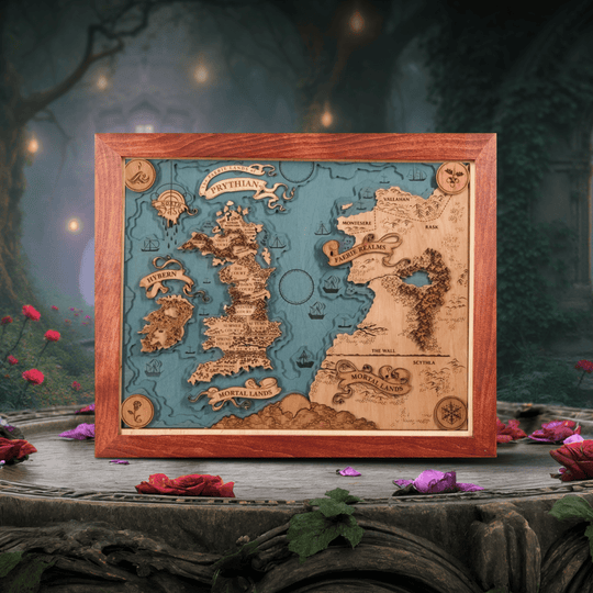 PRYTHIAN 3D WOOD MAP - ZeWood