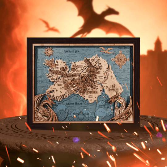 FANTASY KINGDOM NAVARRE 3D WALL MAP - ZeWood