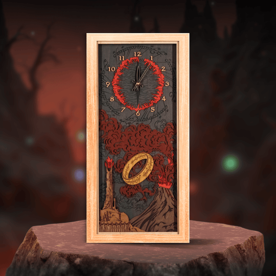 THE LORD OF THE RINGS™ 3D WOOD WALL CLOCK - ZeWood